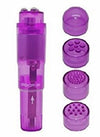 Cloud 9 Novelties Mini Massager Pocket Rocket Purple With 4 Attachments