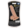 Pro Sensual Premium Silicone Dong With 3 C Rings Tan 6 "