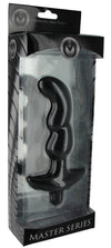 Master Series Onyx Silicone Anal Plug Vibrating