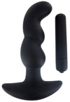 Master Series Onyx Silicone Anal Plug Vibrating