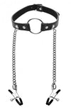 Master Series Seize O Ring Gag & Nipple Clamps