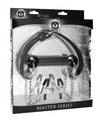 Master Series Equine Silicone Bit Gag WNipple Clamps