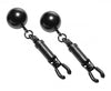 Master Series Black Bomber Nipple Clamps WBall Weight