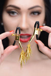 Master Series Lure Adjustable Nipple Clamps WGold Spikes