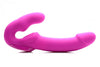 Strap U Evoke Super Charged Pink Vibrating Strapless Silicone Dildo